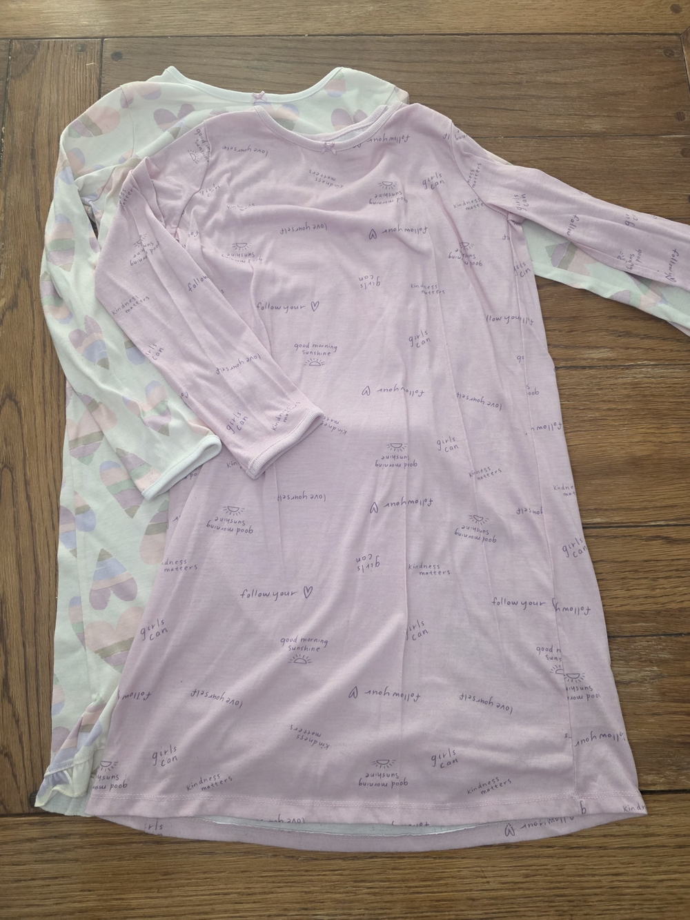 Carters 2 Pack Girls Pajama Nightgown Pink Multicolor Size 8-10 Like New
